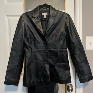 Old Navy Leather Blazer - XS